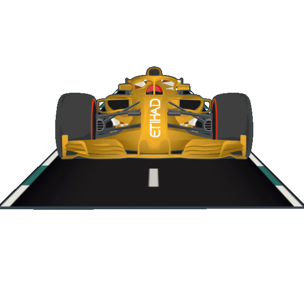 Formula 1 Car Sticker by Etihad Airways for iOS & Android GIPHY