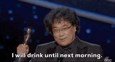Bong Joon Ho Drink GIF by The Academy Awards