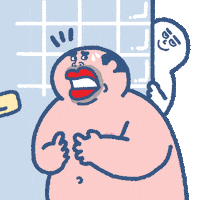 Bath Accident GIF by SOWINGHONG