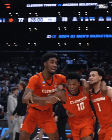 Clemson Tigers Win GIF by NCAA March Madness