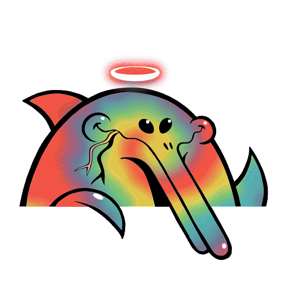Rainbow Hello Sticker by Krinky Winky