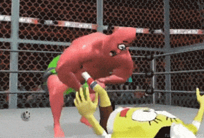 Spongebob Squarepants Wrestling GIF