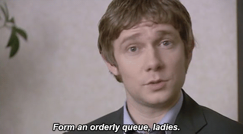 Image result for Please form a queue gif