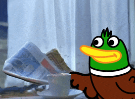 Duck Quacking GIF by Jeremy Fisher