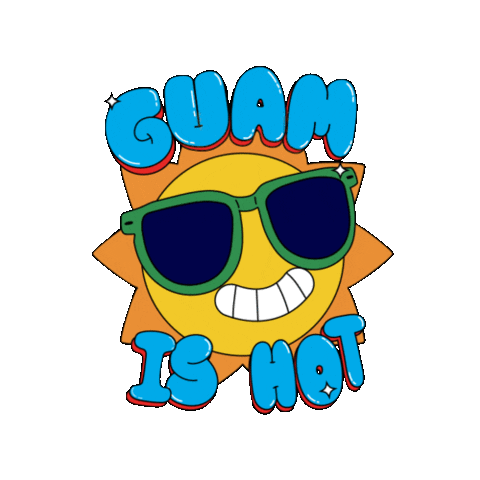 Sun Guam Sticker