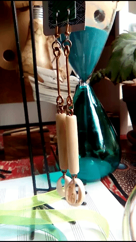 cherokeedancing earrings beads shells dangles GIF