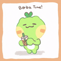 Bubble Tea Boba GIF by Pog the Frog