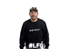 Excited Lets Go Sticker by District Dave