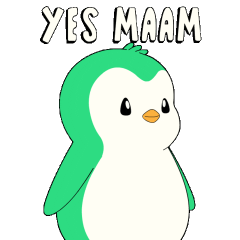 Penguin Yes Sticker by Abster