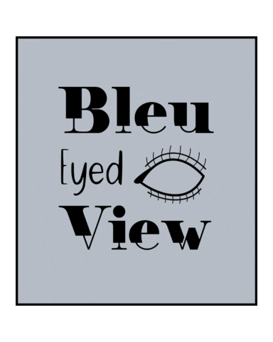Bleu Eyed View Sticker