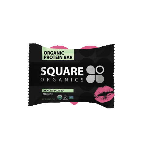 Valentines Day Kiss Sticker by Square Organics