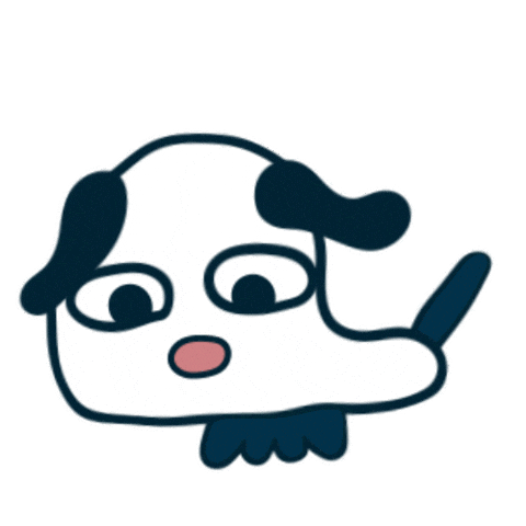 Tired Dog Sticker