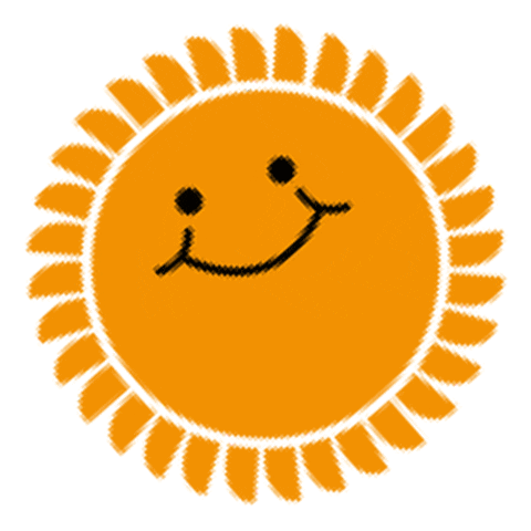 Sun Spinning Sticker by Bored of Southsea