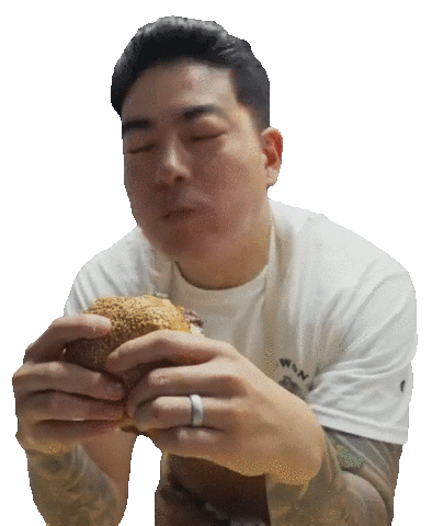 Jae Lee Burger Sticker by foodbabyny