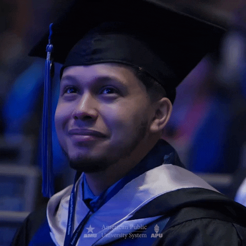 AmericanPublicUniversity graduation 2023 inspire graduate GIF