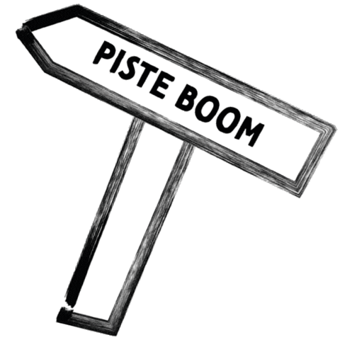 Bubble Tea Ski Sticker by Bubble Boom Café