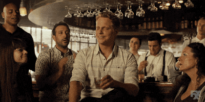 chris geere clapping GIF by You're The Worst 
