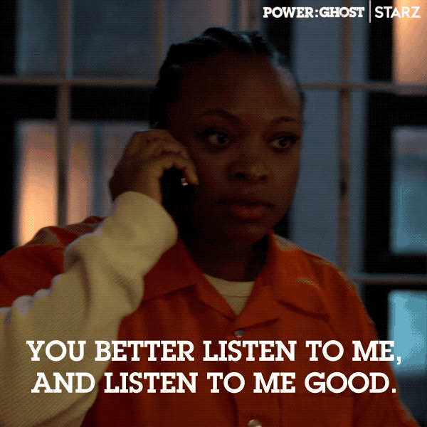 Listen To Me Starz GIF by Power Book II: Ghost