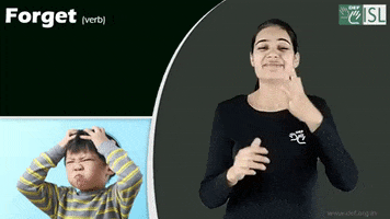 Forget Sign Language GIF by ISL Connect