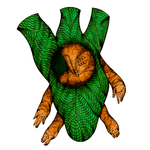 Heart Cocoon Sticker