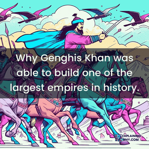 Genghis Khan Military Strategy GIF by ExplainingWhy.com