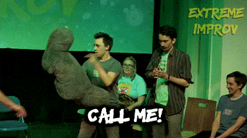 Call Me Phone GIF by Extreme Improv