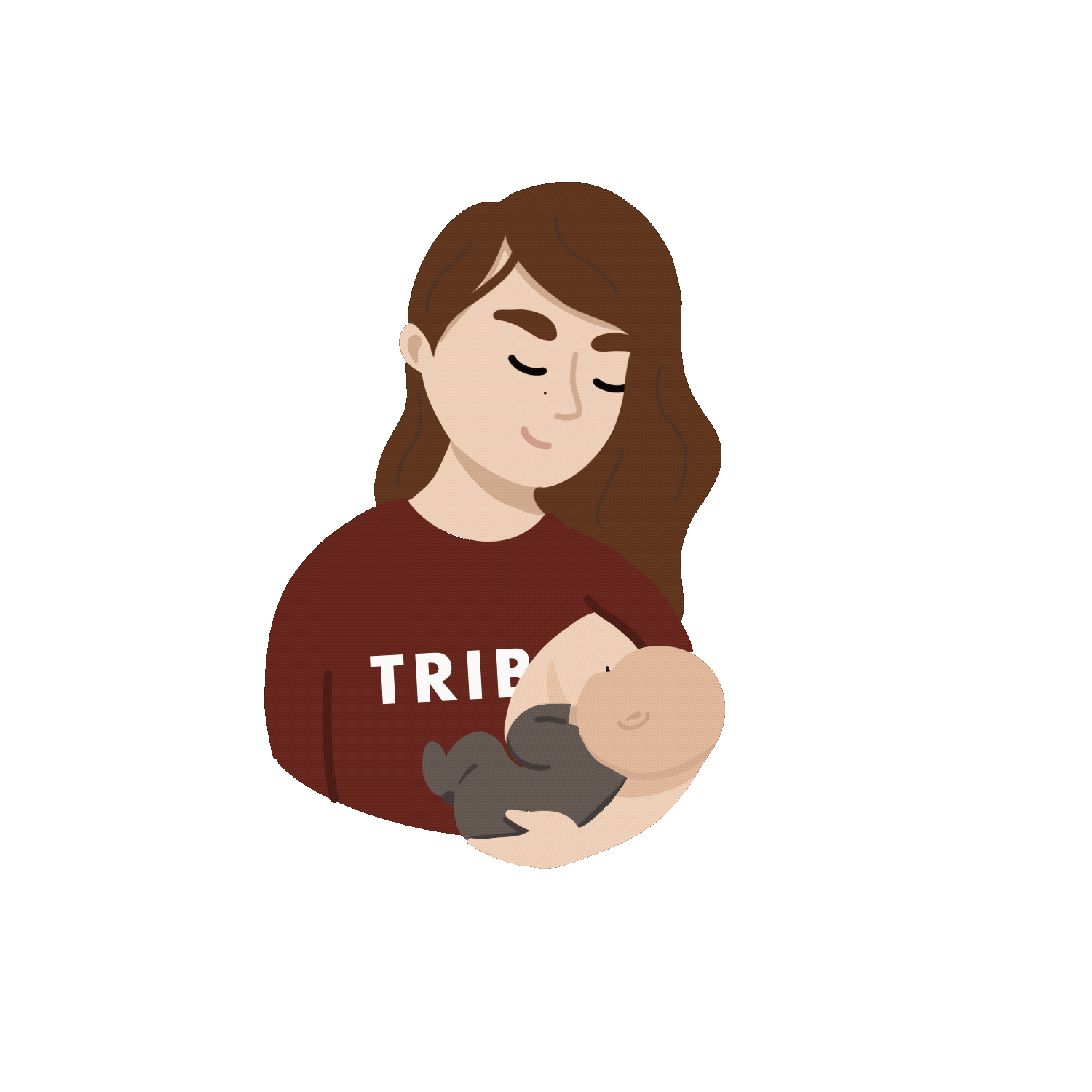 Baby Breastfeeding Sticker by Tajinebanane for iOS & Android GIPHY