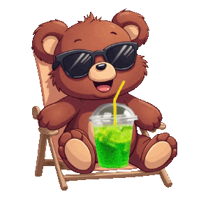 At The Beach Summer Sticker