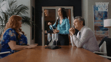 Happy Sparkling Wine GIF by CBC