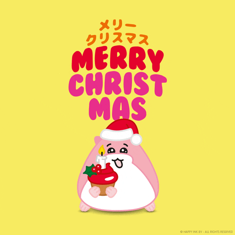 Merry Christmas Yes GIF by hamsta.world