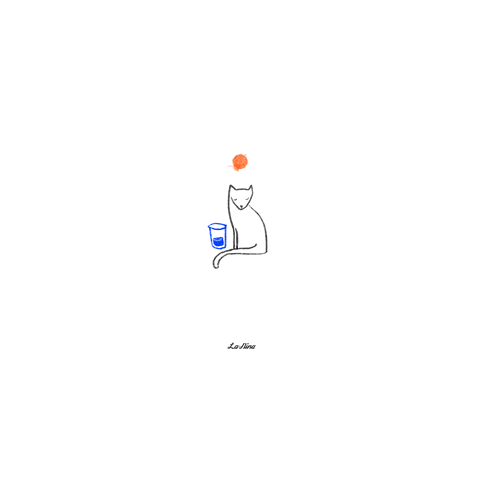 Cat Wtf GIF by La Nina Illustration
