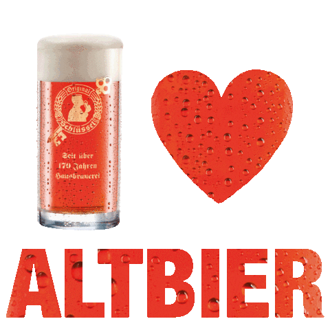 Bier Altbier Sticker by Zum Schlüssel