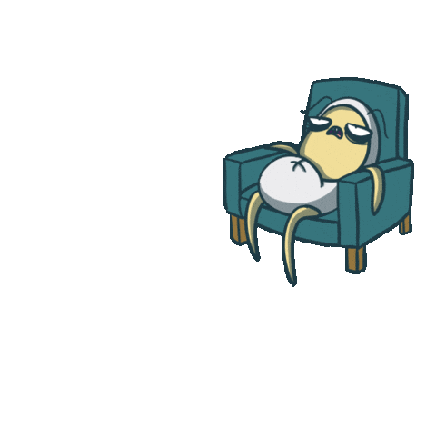 Couch Potato Hello Sticker by Simply Micho
