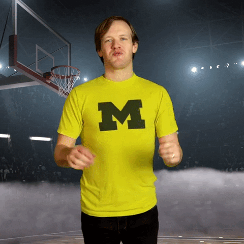 Go Blue March Madness GIF by Basketball Madness