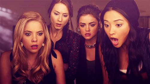 shocked pretty little liars GIF