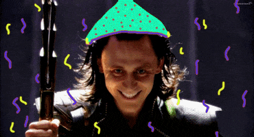 Happy Tom Hiddleston GIF