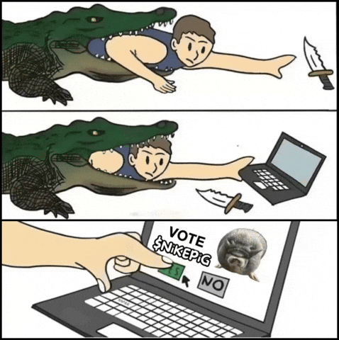 Vote Pig GIF by Nikepig