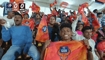 Fc Goa Crowd GIF by Indian Super League
