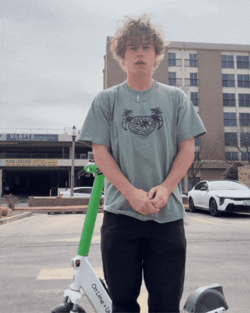 Lime Scooter Collide GIF