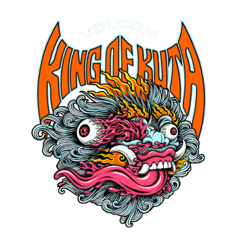 Kingofkuta Sticker by Volcom Indonesia