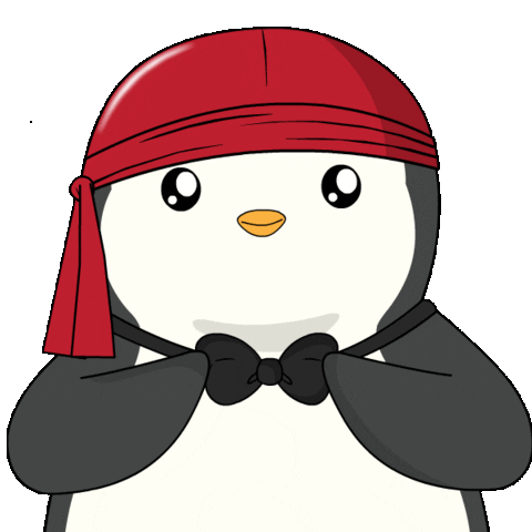 Happy Bow Tie Sticker by Pudgy Penguins