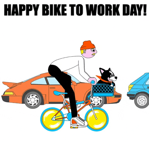 Bicycle Bike To Work Day Gif By GIF