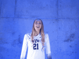 Celebrating Ncaa Volleyball GIF by BYU Cougars