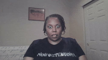 Shocked Black Woman GIF by NoireSTEMinist