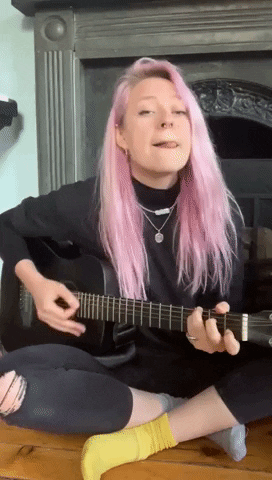 Covers Playing Guitar GIF by Anna B Savage