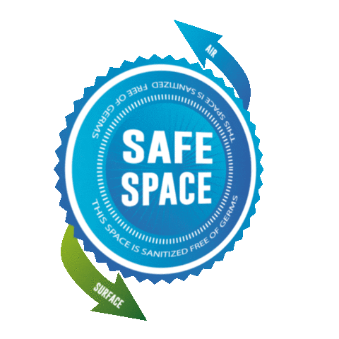 Safe Space Sanitize Sticker by DisinfectCare