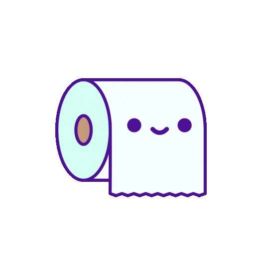 Toilet Paper Pooping Sticker by 100 Soft for iOS & Android GIPHY