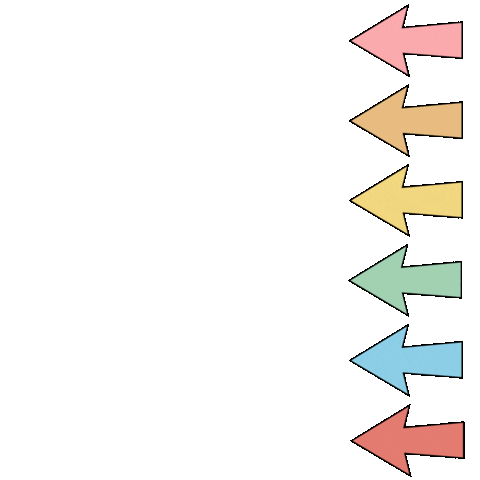 Rainbow Arrow Sticker by The Social Language