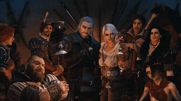 witcher 3 cheers GIF by The Witcher