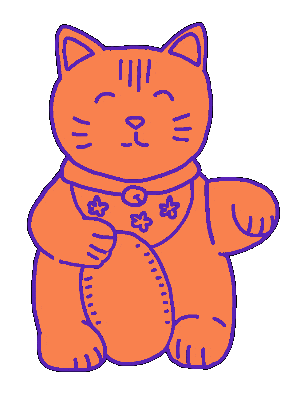 Cat Sticker Sticker by eva pils